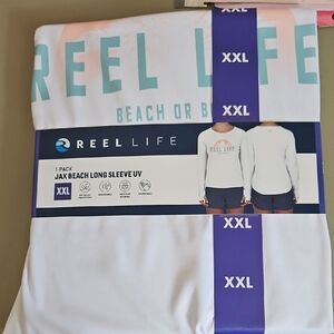 Reel Life White Long Sleeve Shirt XXL
